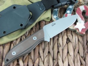 Landi Knives Kinzua Tan and Black G10 A2 Carbon
