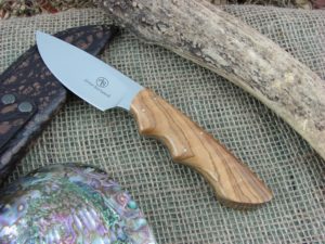 Arno Bernard Cutlery Great White Predator Wild Olive Wood handles N690 steel 2615