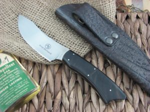 Arno Bernard Knives Springbok Grazer Ebony Wood handles N690 steel 3507