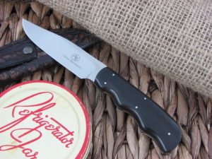 Arno Bernard Knives Vulture Scavenger Ebony Wood handles N690 steel 4307