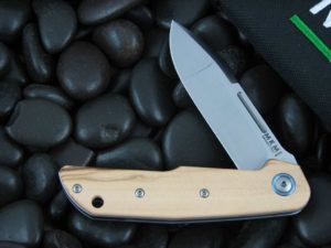MKM LionSteel Terzuola Clap with Olive Wood handles MKLS01O