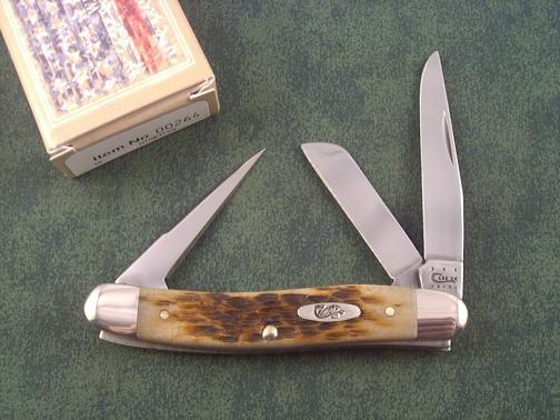 Case Knives Amber Bone CV Stockman w/punch | CollectorKnives