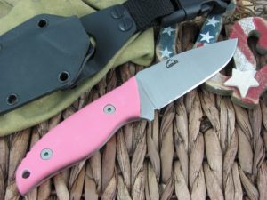 Landi Knives Kinzua Pink G10 A2 Carbon