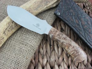 Arno Bernard Cutlery Rhino Giant Spalted Maple handles N690 steel 1414