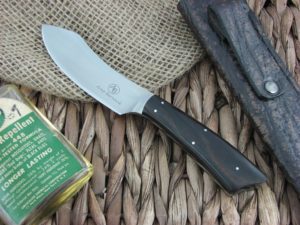 Arno Bernard Knives Wasp Scavenger Ebony Wood handles N690 steel 4507