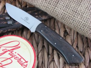 Arno Bernard Knives Wolverine Scavenger Ebony Wood handles N690 steel 4607