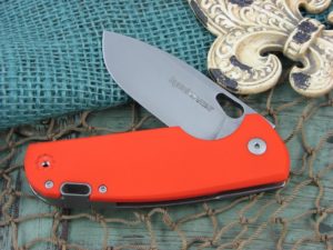 Viper Cutlery Kyomi Clip Flipper Orange G10 handles N690 steel Stonewashed 5934GO