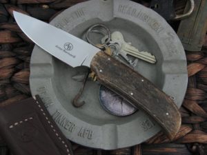 Arno Bernard Knives Scavenger Wild Dog with Kudu Bone handles