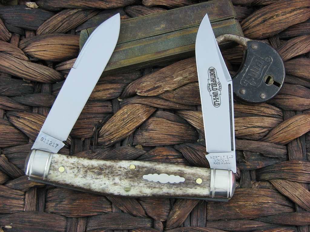 Moose Zebra and Bone Knife with Sheath 8