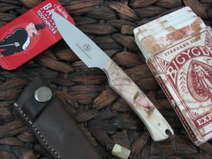 Arno Bernard Knives 2018 Series Marmoset with Rams Horn handles