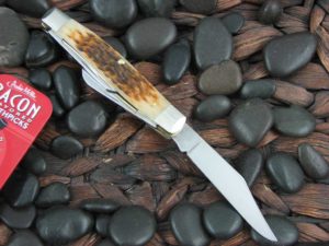 Case Knives Large Stockman Amber Bone Chrome Vanadium CA00204
