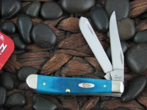 Case Knives Mini Trapper with Caribbean Sawcut Bone handles CA25593