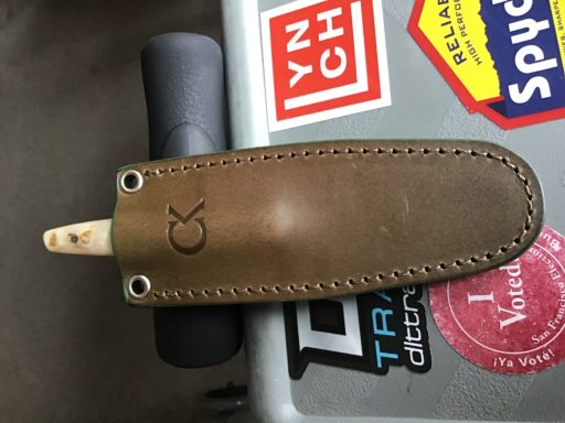 CK Tuscany Leather Medium Fixed Blade Knife Sheath