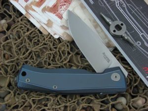 lionSteel Cutlery MYTO with Blue Anodized Titanium handles MT01BL